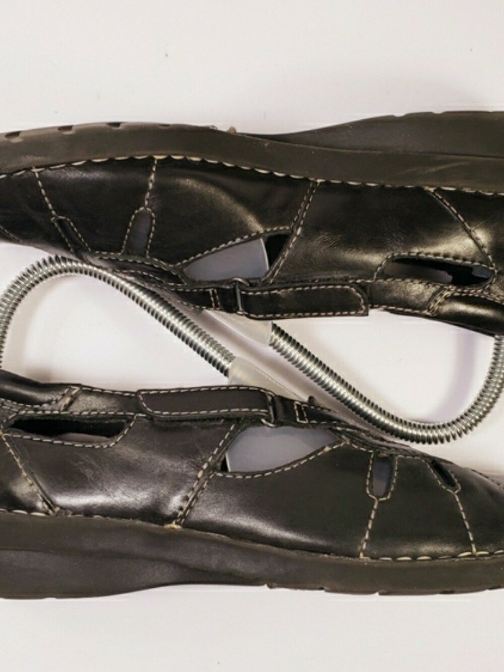 Clarks Leather Slipon Mary Jane Loafer Walking Shoes - Picture 4 of 8